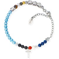 Bracciale Amen Vita christi et marie in Argento Perla BRVIGE - BRVIGE